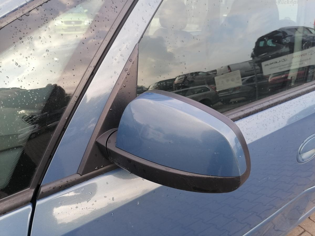 Opel Meriva A original Au&szlig;enspiegel links elektrisch verstellbar Blaumetallic Z21T Eisenherz Bj.2008